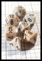 Dice : Dice - Dice Sets - Chessex Beige Swirl - Ebay Oct 2013